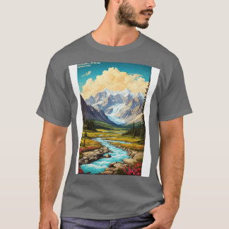 T-shirt Wrangell St Elias National Park Alaska USA Vintage