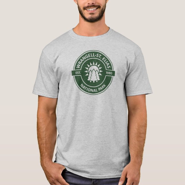 T-shirt Wrangell-St. Parc national d'Elias Sun Trees (Devant)