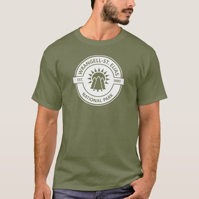 T-shirt Wrangell-St. Parc national d'Elias Sun Trees (Devant)