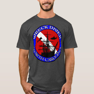 T-shirt Wreck Diver North olina Graveyard of the Atlc Scub