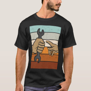 T-shirt Wrench Adam Michelangelo artisan outil vintage