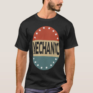 T-shirt Wrench mécanique Vintage détendu Patriotique USA F