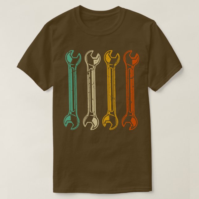 T-shirt Wrenches mécanique rétro Handyman Vintage (Design devant)