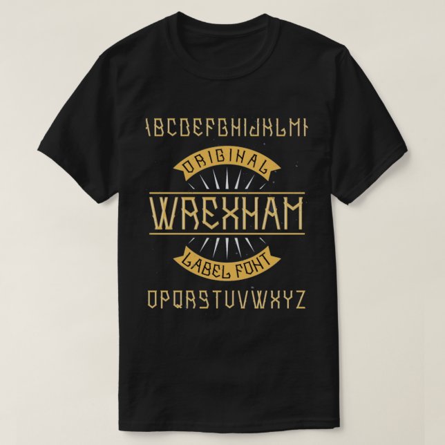 T-shirt wrexham, wrexham afc, wales, wrexham football, cym (Design devant)