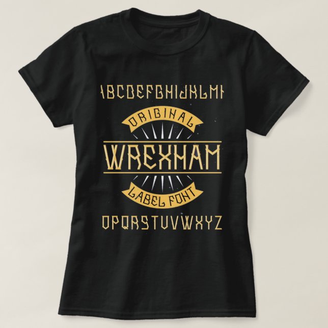 T-shirt wrexham, wrexham afc, wales, wrexham football, cym (Design devant)