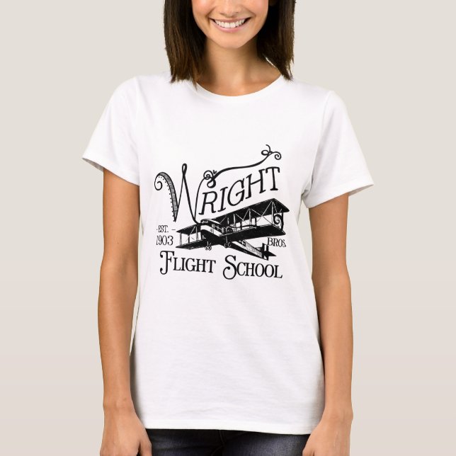 T-shirt Wright Bros. École de vol (Devant)