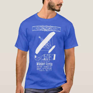 T-shirt Wright Brothers Flyer Premier plan Diag Infographi