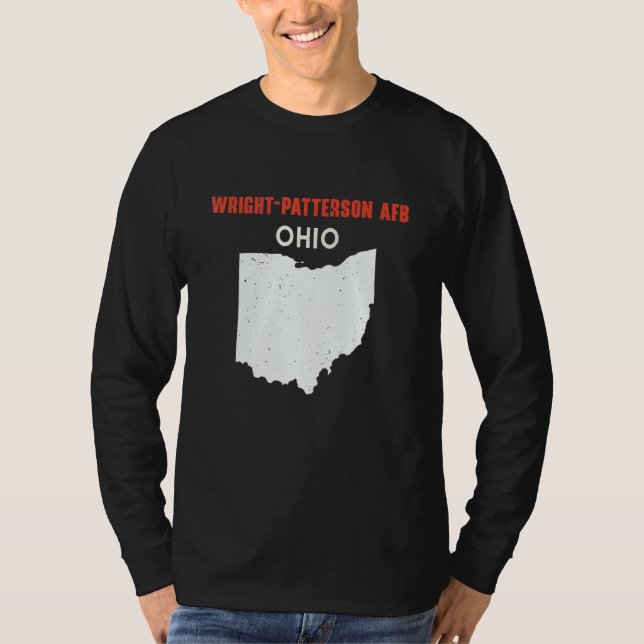 T-shirt Wright Patterson AFB and Richwood Ohio USA State A (Devant)