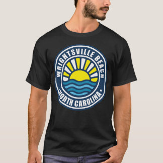 T-shirt Wrightsville Beachnorth Carolina Retro Sunset