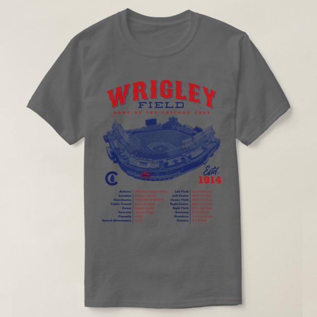 T-shirt Wrigley Field (Design devant)