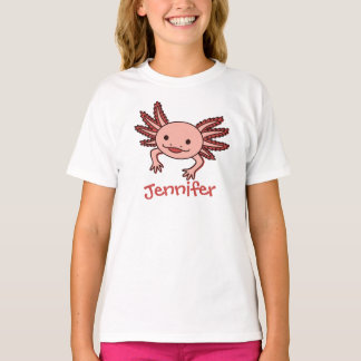 T-shirt write your name on this cute Axolotl