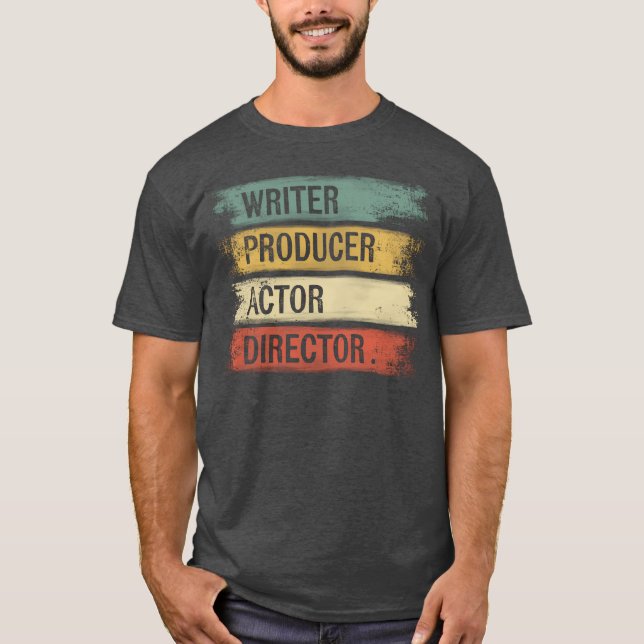T-shirt Writer Producer Actor Director Filmmaker Moviehe r (Devant)