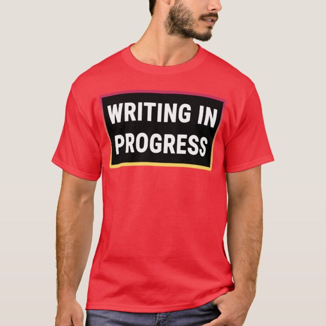 T-shirt Writing in Progress girl girl (Devant)
