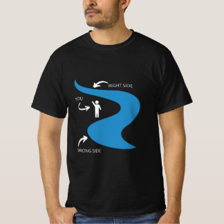 T-shirt Wrong side of the river