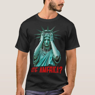 T-shirt Wtf America Statue Of Liberty Anti-trump Political