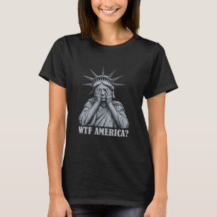 T-shirt Wtf Amérique Anti-trump Politique Et Démocratie