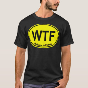 T-shirt WTF Bienvenue en Floride (JAUNE)