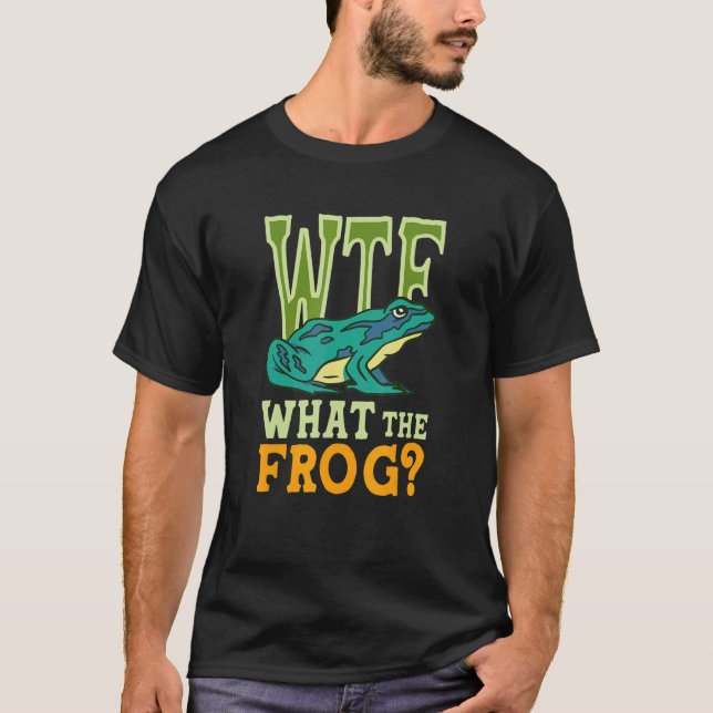 T-shirt WTF Ce Que La Grenouille Amphibien (Devant)
