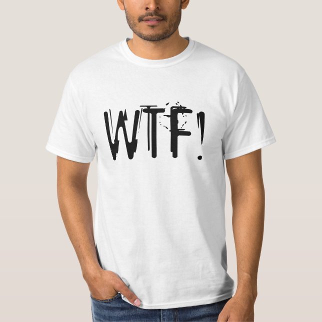 T-shirt WTF ! chemise (Devant)