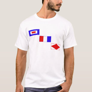 T-shirt Wtf de drapeaux de signal