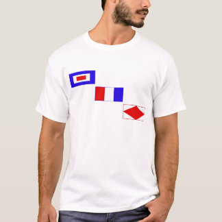 T-shirt Wtf de drapeaux de signal