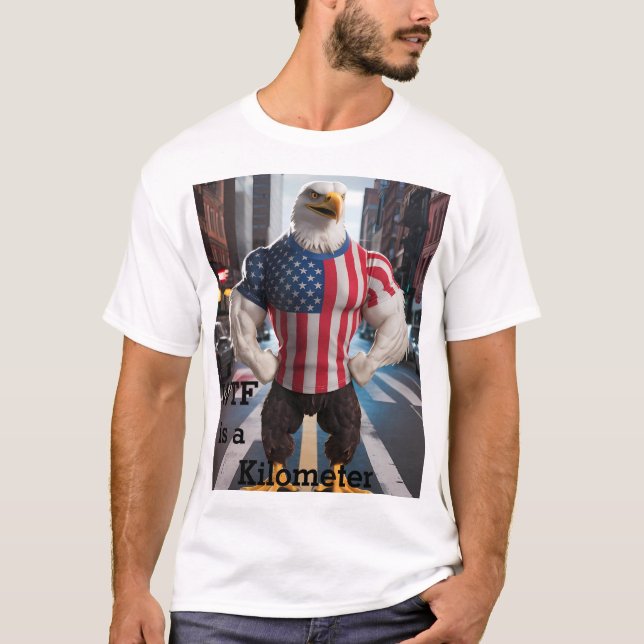 T-shirt WTF est un kilomètre (Devant)