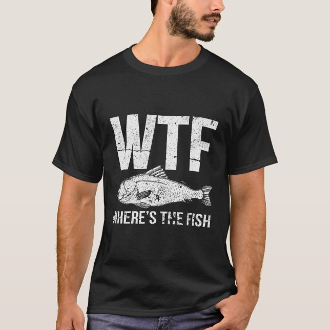 T-shirt Wtf Où Est Le Poisson (Devant)