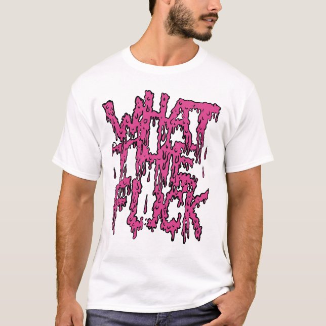 T-shirt WTF - Rose (Devant)