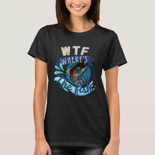 T-shirt WTF Whats Le Poisson Retro Pêche