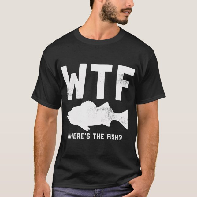 T-shirt WTF Where's The Fish (Devant)