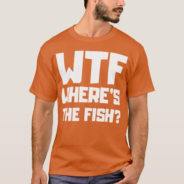 T-shirt Wtf Whereshe Fish 70s gift (Devant)