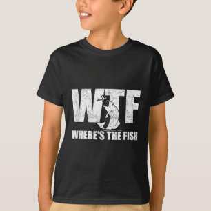T-shirt Wtf Whirer Le Poisson Mens Drôle Pêche Cadeaux Fat