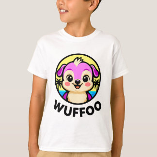 T-shirt Wuffoo Adventures Cute Kawaii Puppy animation logo