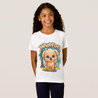 T-Shirt Wuffoo Starssie Kawaii Chien Île Tropicale