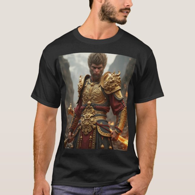 T-shirt Wukong de la flamme d'or (Devant)