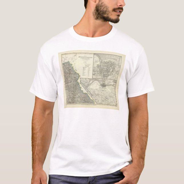 T-shirt Wurtzbourg, Bavière, Ratisbonne (Devant)
