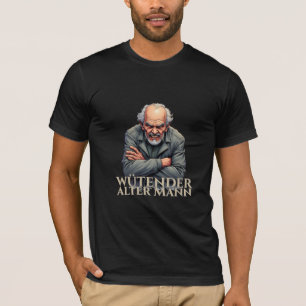 T-shirt Wütender Alter Mann - Dessin-Illustration