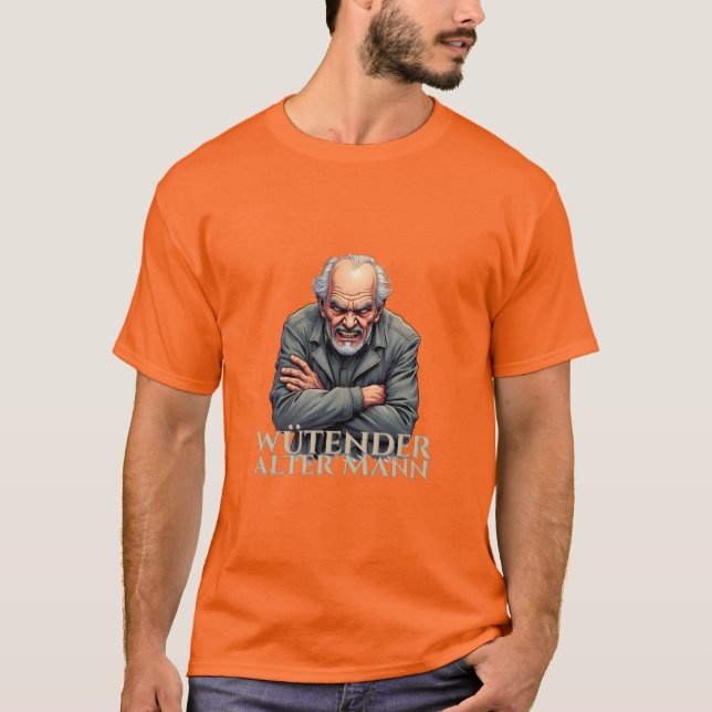 T-shirt Wütender Alter Mann - Dessin-Illustration (Devant)