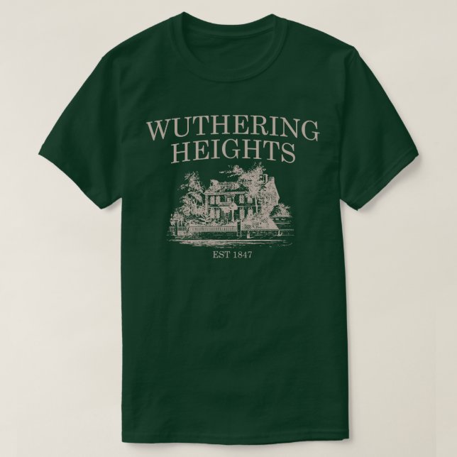 T-shirt Wuthering Heights Heathcliff bookish Bronte soeur (Design devant)