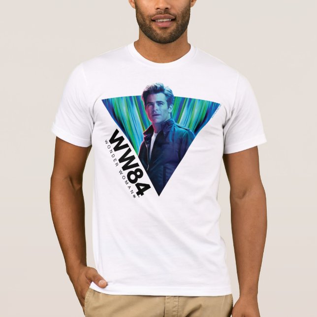 T-shirt WW84 | Blue-Green Steve Trevor Kaleidoscope (Devant)