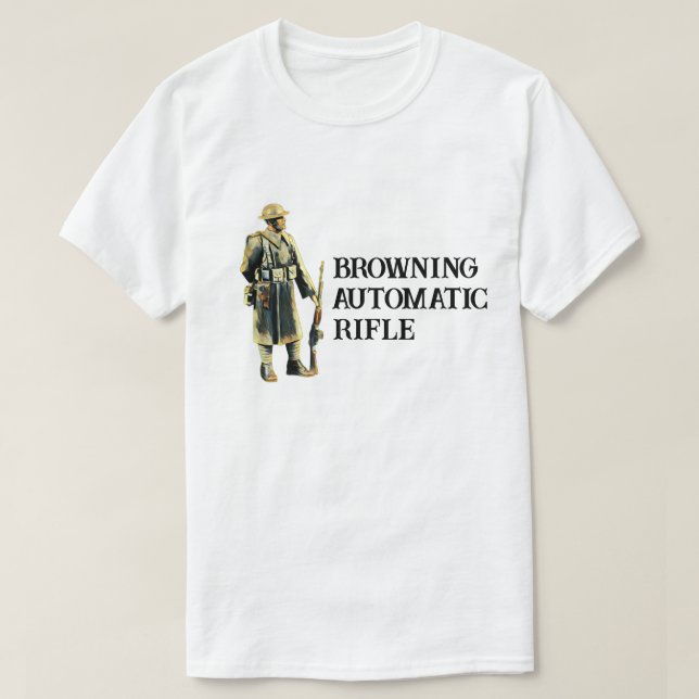 T-shirt WWI Doughboy BAR rifle  (Design devant)