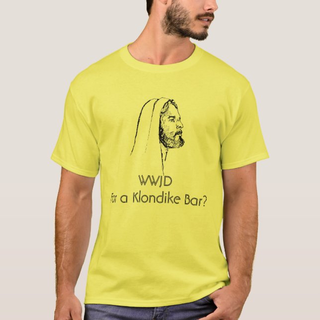T-shirt WWJD Pour une barre Klondike ? (Devant)