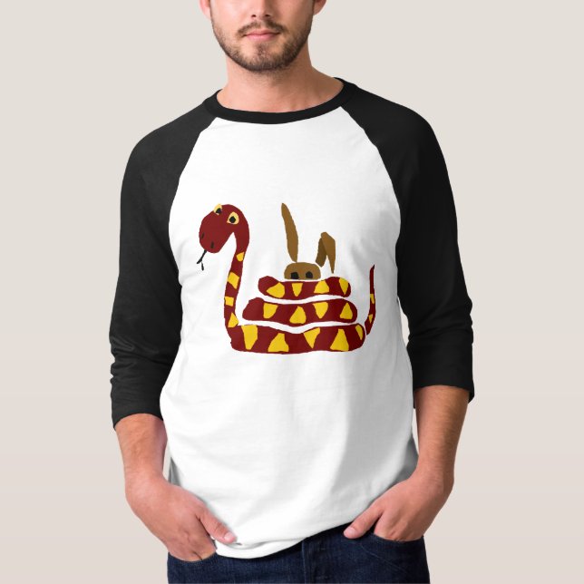 T-shirt WX- serpent drôle serrant la bande dessinée de (Devant)