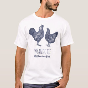 T-shirt Wyandotte poulets Tous les oiseaux américains