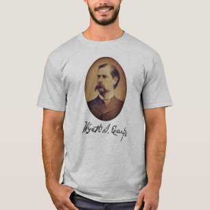 T-shirt Wyatt Earp Portrait and Signature