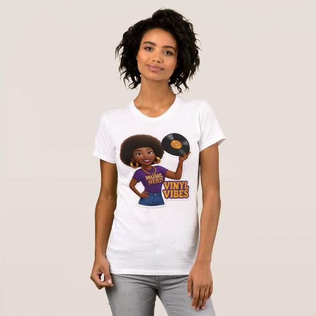 T-shirt Wyldflow3r Vinyl Vibes T Shirt (Devant entier)