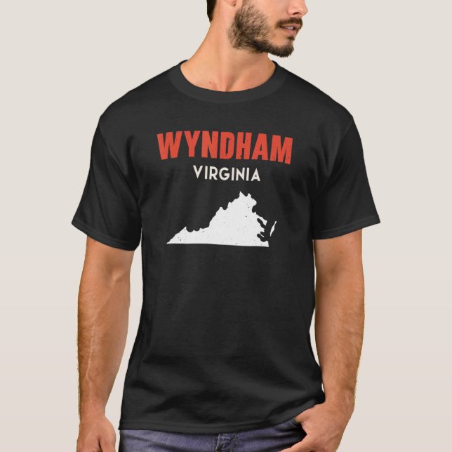 T-shirt Wyndham Virginia USA State America Travel Virginia (Devant)