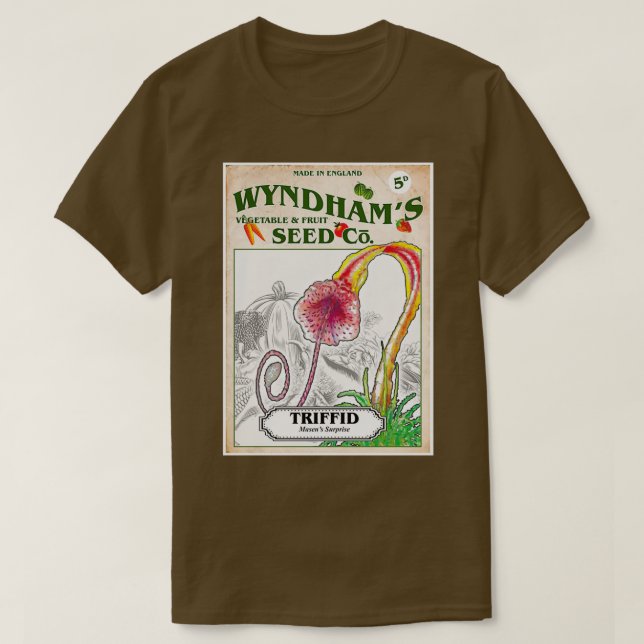 T-shirt Wyndhams Triffid Graines inspirées par le Jour de  (Design devant)