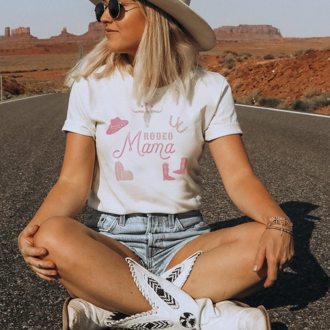 T-shirt WYNONA Blush Pink Cowgirl Rodeo Mama (Créateur téléchargé)