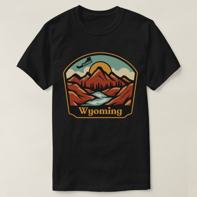 T-shirt Wyoming, Delaware (Design devant)